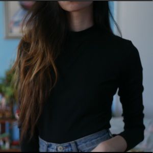 Forever 21 Mock Neck Long Sleeve